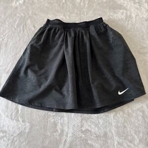 Nike Dri-FIT Tennis Skirt XS Black Athletic Skort‎ Running Golf Women